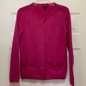 Talbots berry cardigan